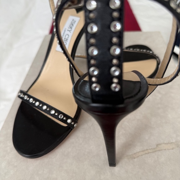 NEW IN BOX Authentic RARE Jimmy Choo Minny 85 Studded Sandals - Picture 2 of 4